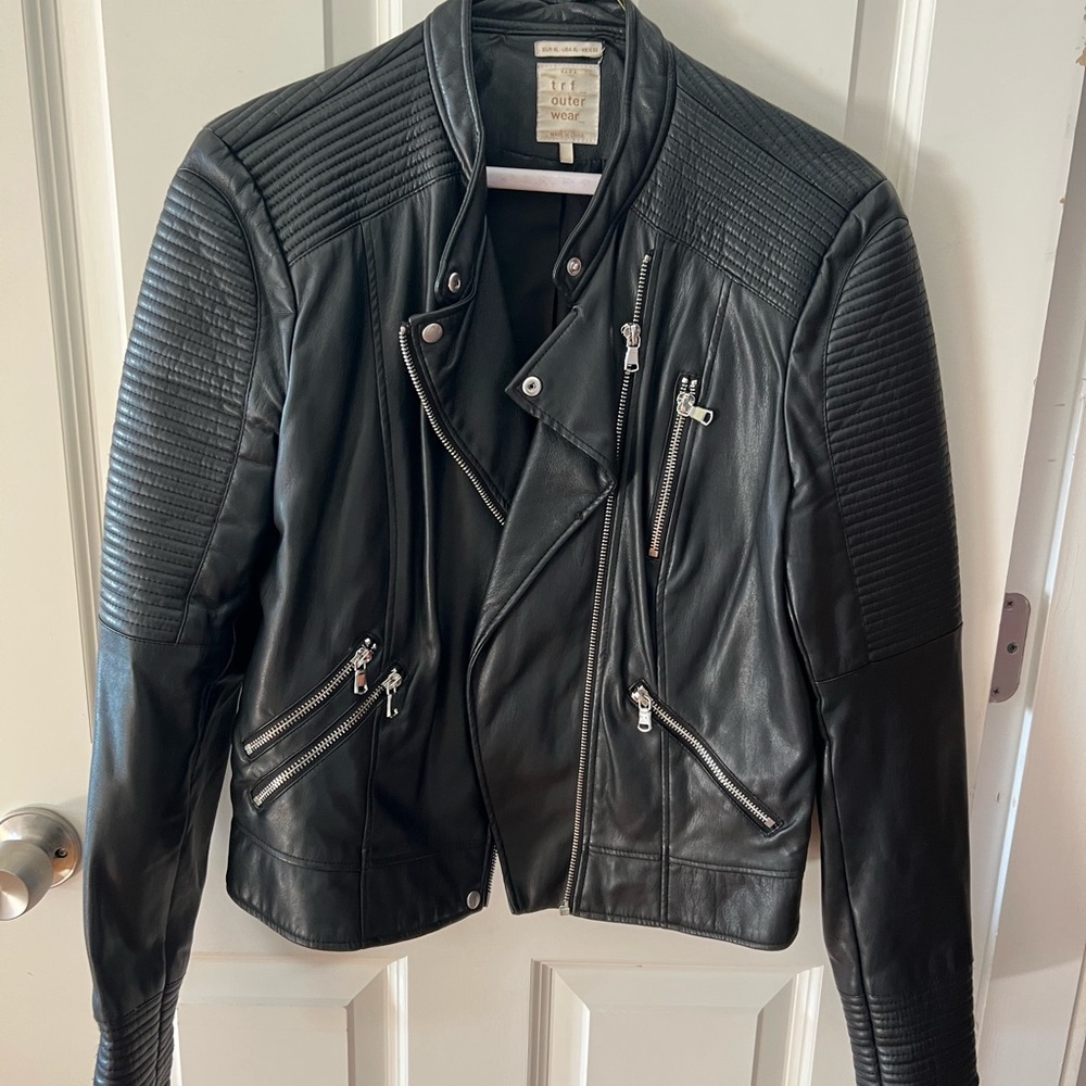 Zara faux leather jacket